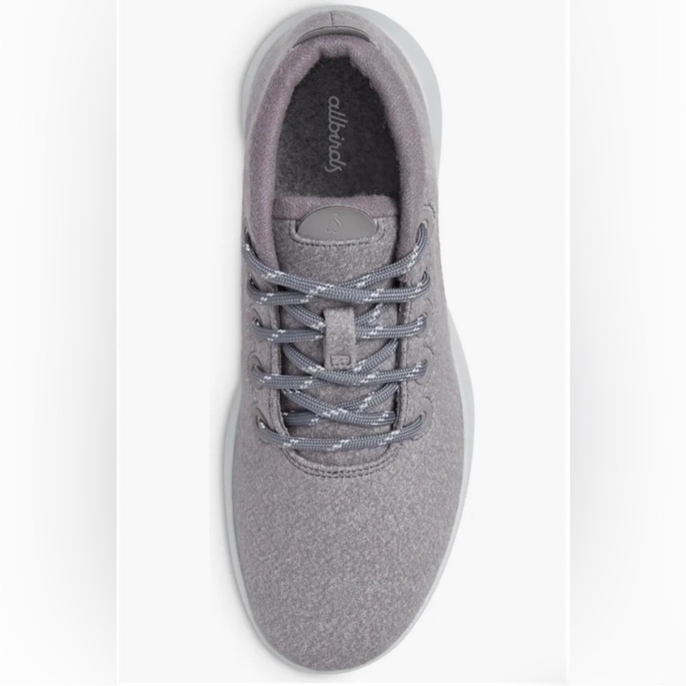 Allbirds women’s Wool Runner-Up Mizzle Light Gray high top shoes NIB - Picture 4 of 11